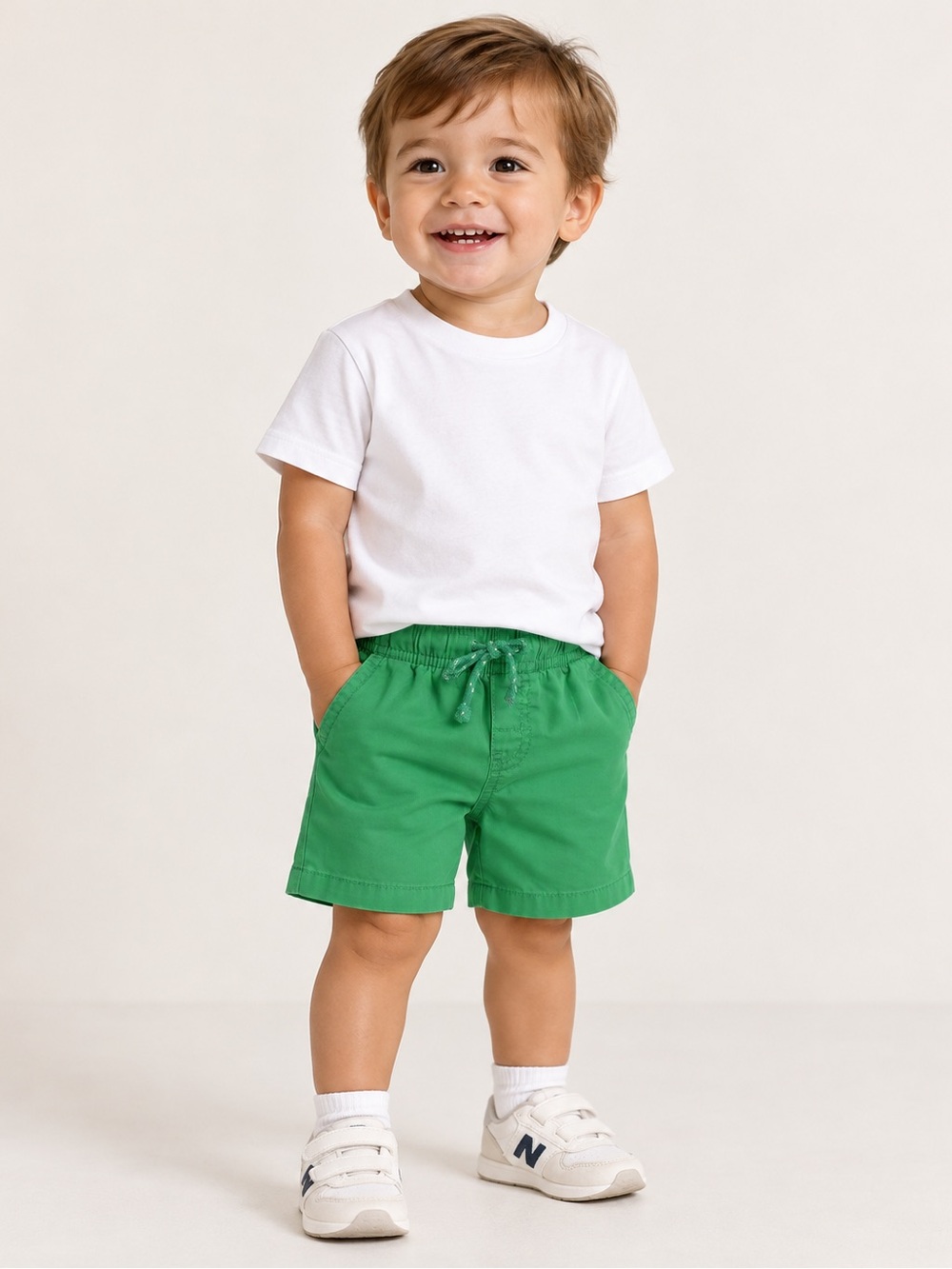 Cat & Jack Bright Green Pull-On Shorts